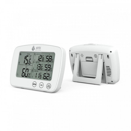 Set Termometru si higrometru digital cu 3 transmitatoare wireless externe Airbi TRIO BI1030 - Img 2