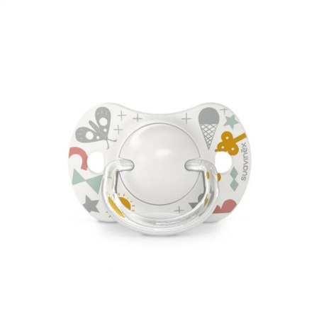 Suzeta fiziologica SX Pro din silicon, 2 buc 0-6 luni gri A walk in the park - Img 3