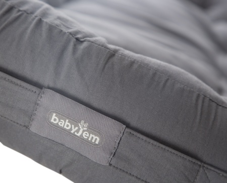 Babynest cu bara de jucarii, BabyJem, antracit - Img 4
