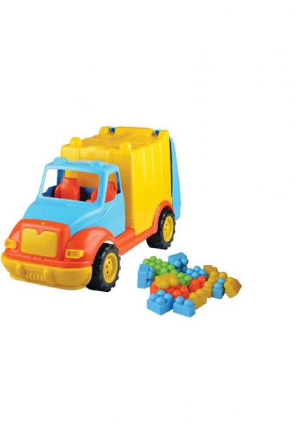 Camion pentru gunoi 48 cm cu 38 piese constructie Ucar Toys UC86