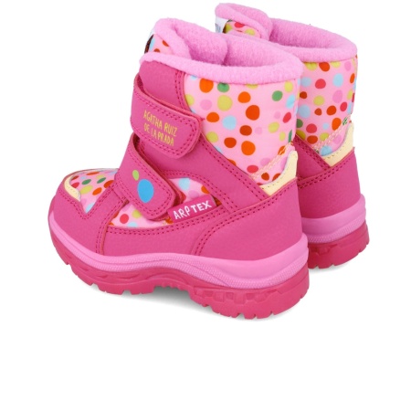 Cizmulite pentru fetite cu buline, Agatha Ruiz De La Prada, roz - Img 3