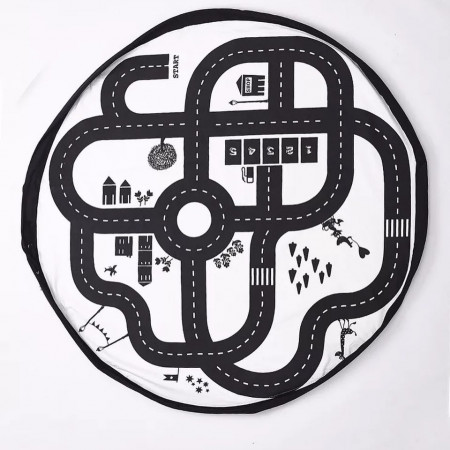 Covoras de joaca si saculet de jucarii 2 in 1 - ROADMAP Drool - Img 2