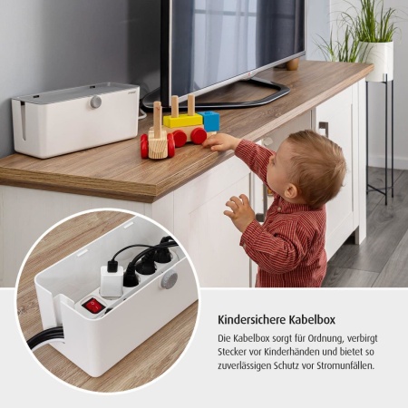 Cutie protectie cabluri, stechere si prelungitoare, Reer CableGuard 78020 - Img 9