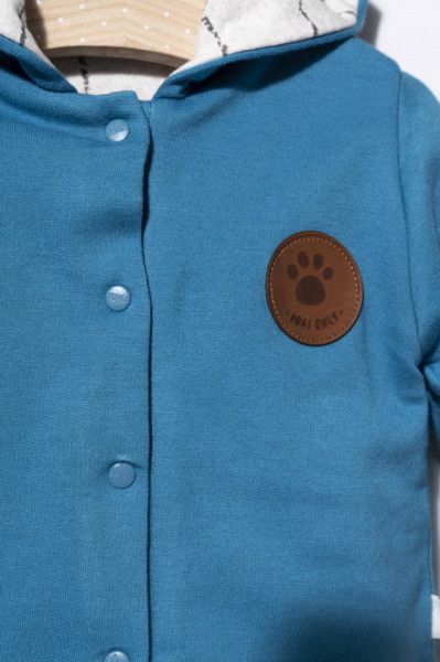 Jacheta cu urechiuse pentru copii Dogs, Tongs baby (Culoare: Mustar, Marime: 9-12 luni) - Img 2