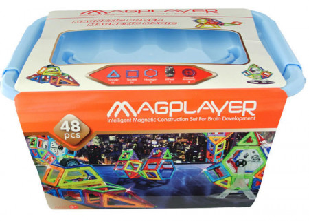 Joc de constructie magnetic - 48 piese - Img 2