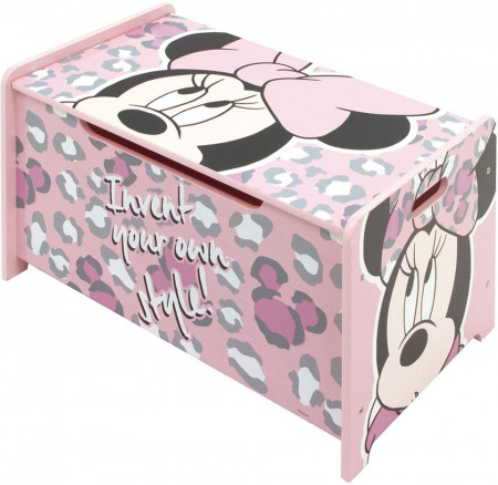 Ladita din lemn pentru depozitare jucarii Minnie Mouse - Img 2