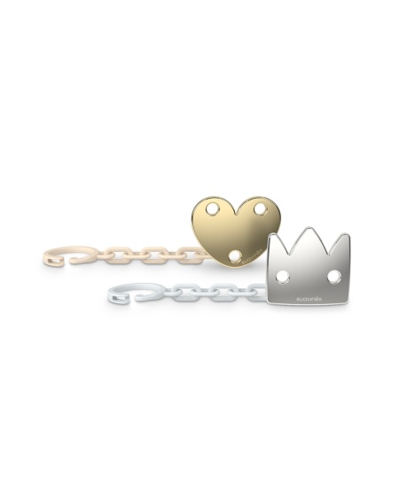 Lantisor suzeta cu clips, coroana, Spread Joy, Suavinex - Img 3