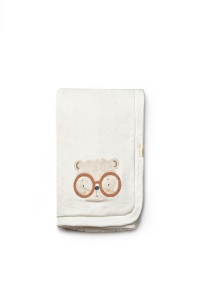 Paturica pentru nou nascut, 100% bumbac organic, TeddyBear, BabyCosy - Img 3