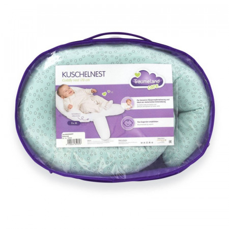 Perna pentru bebelusi Cuddly Nest Circles Mint - Img 2