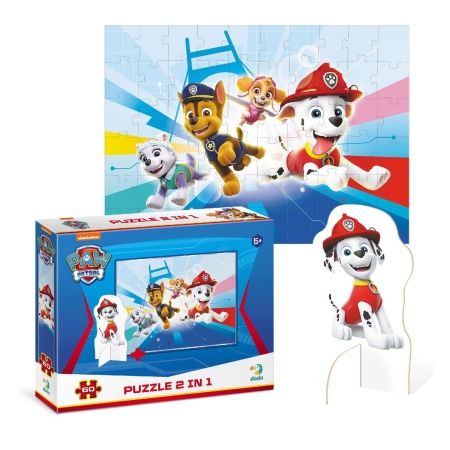 Puzzle 2 in 1 - Patrula Catelusilor in misiune (60 piese) - Img 2