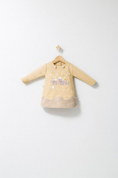 Rochita cu volan pentru fetite Fun Penguin, Tongs baby (Culoare: Gri, Marime: 6-9 luni) - Img 2