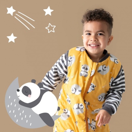 Sac de dormit cu maneca lunga detasabila Panda 130 cm 1.0 Tog - Img 3