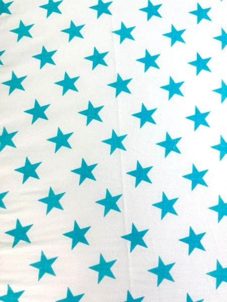Saltea Pliabila Spuma Poliuretanica 120x60x5 cm - Light Blue Stars - Img 4