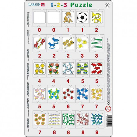 Set 12 Puzzle-uri 1-2-3, 25 Piese Larsen LRP46 - Img 7