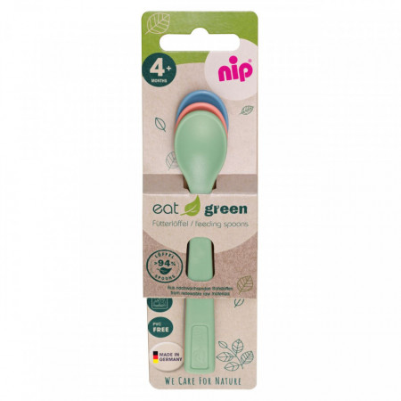 Set 3 lingurite pentru bebelusi nip Eat Green 37066 - Img 2