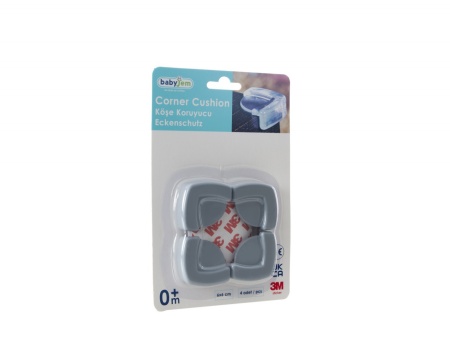 Set 4 protectii pentru colturi mobila BabyJem, gri - Img 5