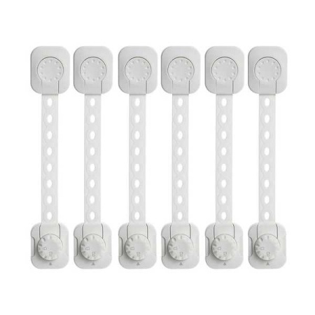 Set 6 sisteme de siguranta multifunctionale reglabile 23.3 cm, cu lacat Iso Trade MY6843 - Img 2