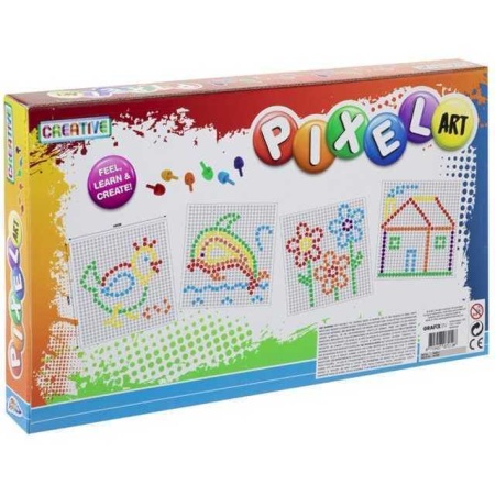 Set creativ mozaic Pixel Art, 6 culori Grafix GR200013 - Img 2