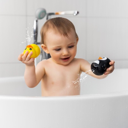 Set jucarii de baie din silicon pentru bebelusi MyHappyBath Toys , 6+ luni, Reer 76093 - Img 7