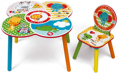 Set masuta multifunctionala si un scaunel It's Giggle Time