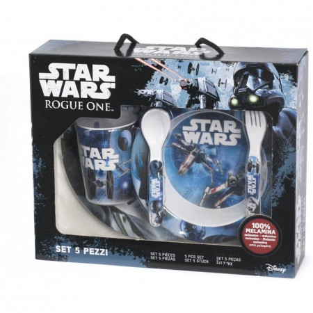 Set pentru masa melamina 5 piese Star Wars Rogue One Lulabi 8330500 - Img 3