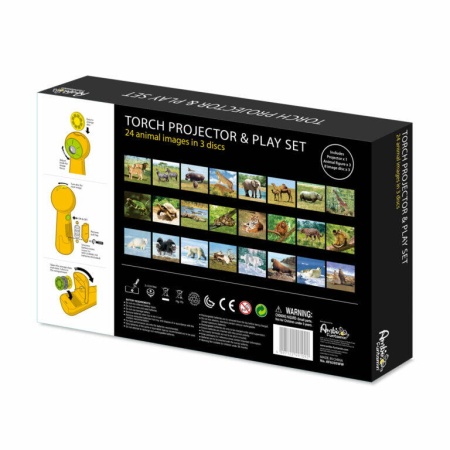 Set proiector tip lanterna &amp; 3 figurine - Animalute - Img 4