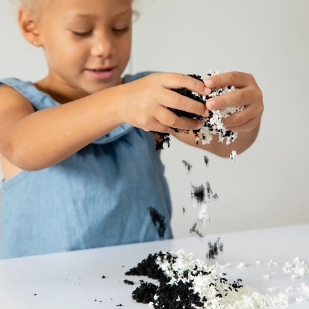 Spuma de modelat Playfoam Pluffle™ Twist - Alb si negru - Img 4