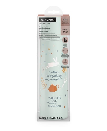 Termos pentru lichide Wonder, 500 ml, verde, Suavinex - Img 2