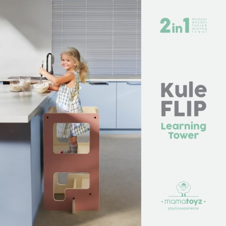 Turn de invatare multifunctional Kule Flip, Roz, MamaToyz - Img 8