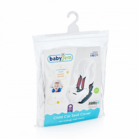 Husa universala pentru scaun auto de la BabyJem (Culoare: Alb) - Img 2