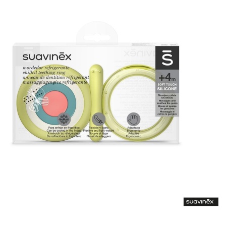 Inel de dentitie cu apa Fluture, multicolor, Suavinex - Img 3