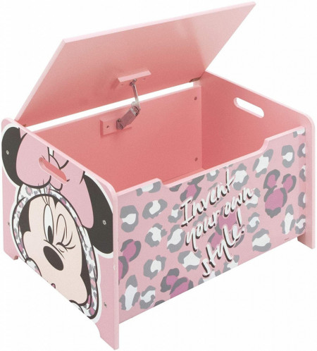 Ladita din lemn pentru depozitare jucarii Minnie Mouse - Img 3