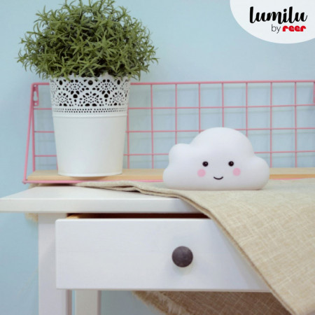 Lampa de veghe cu LED, cu oprire cronometrata, forma nor, alba, Lumilu Sweet Dreams Cloud, Reer 52250 - Img 5