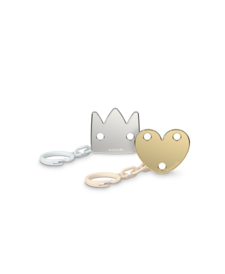 Lantisor suzeta cu clips, inima, Spread Joy, Suavinex - Img 3