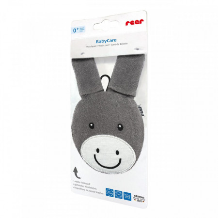 Manusa de baie pentru bebelusi, material textil, forma magarus, fara BPA, 0+ luni, Reer BabyCare Wash Pad 81091 - Img 3