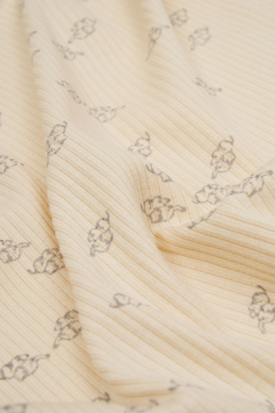 Paturica Printed, BabyCosy, 50% modal+50% bumbac, Stone, 85X85 cm - Img 5