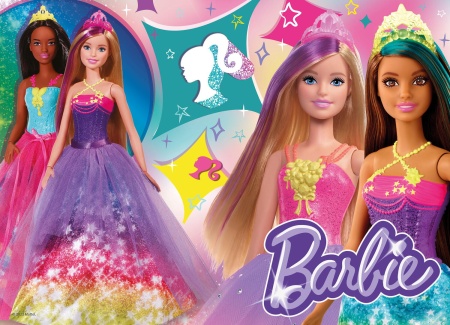 Puzzle de colorat maxi - Barbie (4 x 48 de piese) - Img 3