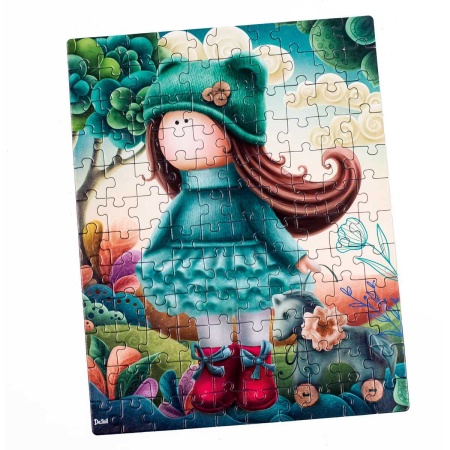 Puzzle Little doll with a horse, 23x30 cm, 120 piese De.tail DT100-03 - Img 3