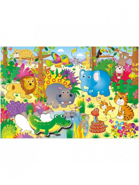 Puzzle Podea: Jungla (30 piese) - Img 2