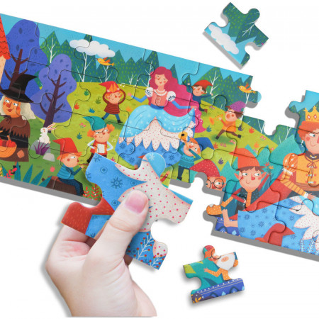 Puzzle poveste – Alba ca zapada, 36 piese Mideer MD3059 - Img 4