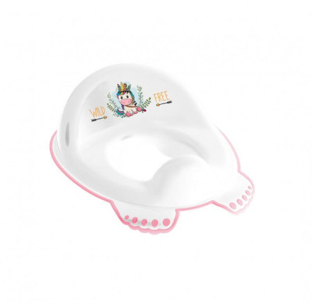 Reductor wc copii antialunecare Tega W&F Unicorn White Pink
