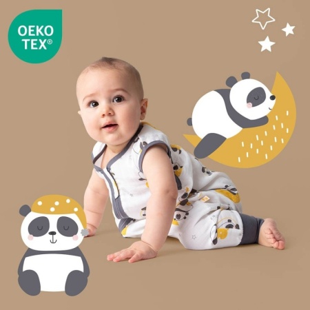 Sac de dormit cu picioruse Bamboo Panda 100 cm 0.5 Tog - Img 3