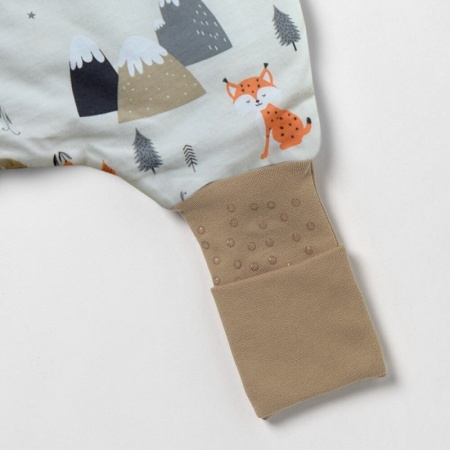 Sac de dormit cu picioruse si talpa antiderapanta Mountain Animals 80 cm + manseta 1.0 Tog - Img 4