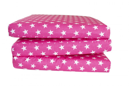 Saltea Pliabila copii MyKids Pink Stars Spuma Poliuretanica - Img 2