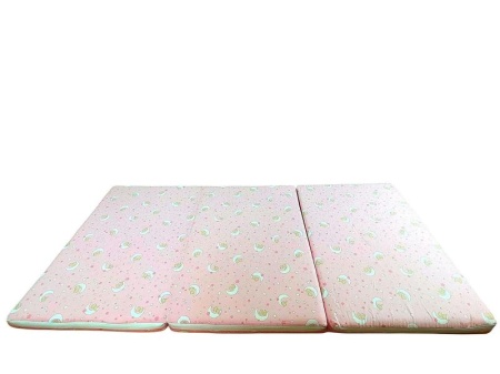 Saltea Pliabila Spuma Poliuretanica 120x60x4.5 cm - Cat on Moon Roz - Img 2