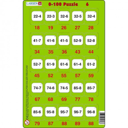 Set 16 Puzzle-uri 0 - 100, 25 Piese Larsen LRP48 - Img 7