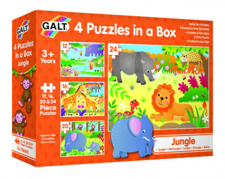 Set 4 puzzle-uri Jungla (12, 16, 20, 24 piese) - Img 5