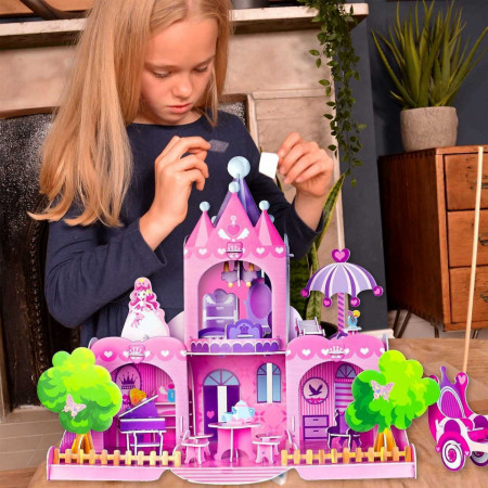 Set constructie puzzle 3D - Castelul Printesei Fiesta Crafts FCT-3050 - Img 4