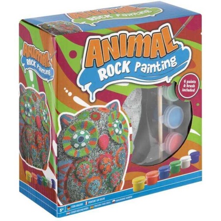 Set Creativ Pictura pe Pietre Animal 8 piese Grafix GR200065 - Img 2