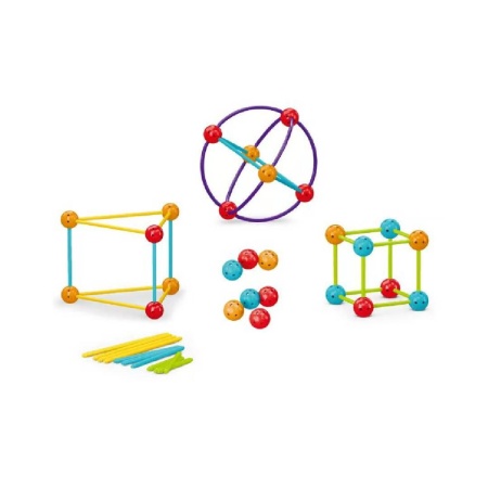 Set de constructie STEAM - Forme 3D (70 piese) - Img 2